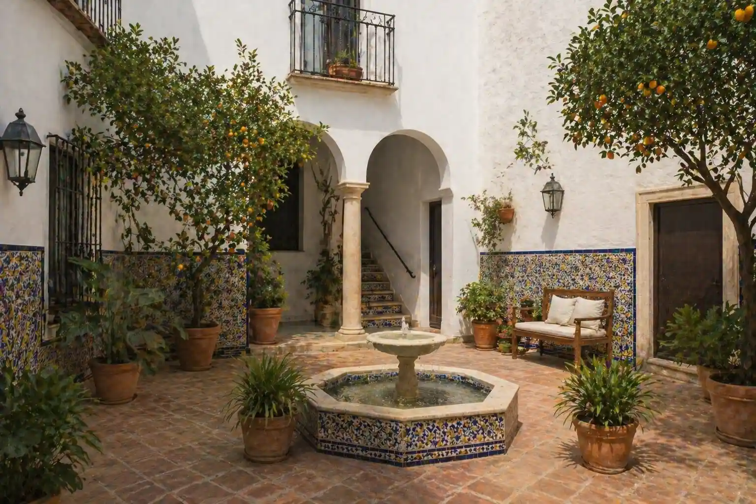 Patio Interior Estilo Andaluz